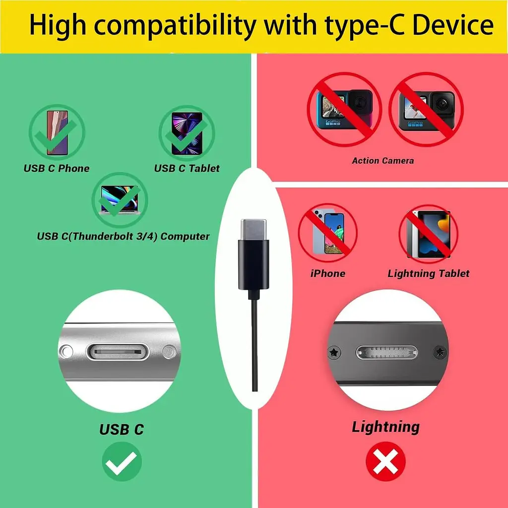 Петличний мікрофон Fyvadio USB С - фото 5