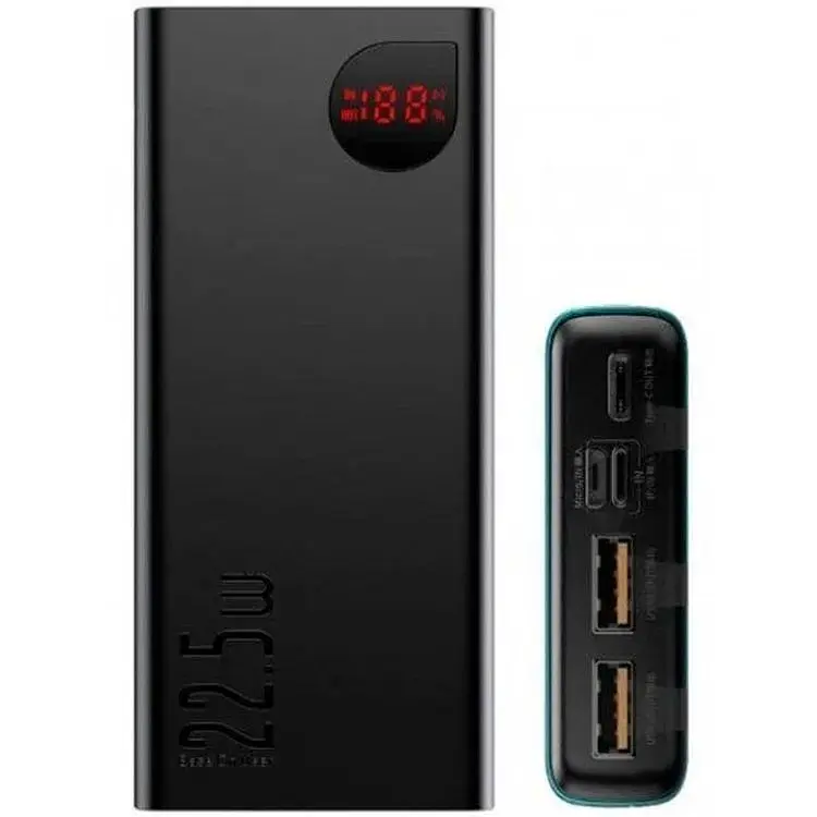 Портативная батарея Baseus Adaman Metal Digital Display 10000 mAh 22.5W QC 3.0 PPIMDA-B0A Black - фото 3