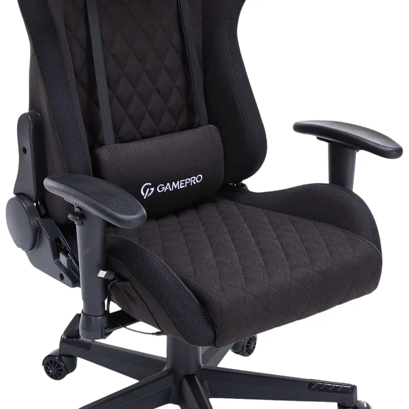 Игровое кресло GamePro RGB Size L Fabric Black (GC700FB) - фото 24