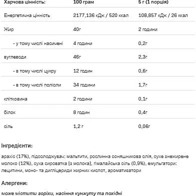 Соус Allnutrition Sause Nutlove White Peanut Choco 280 г - фото 2