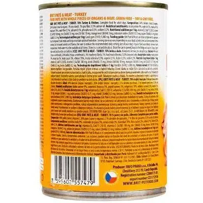Влажный корм Brit Care Pate&Meat для собак с индейкой 400 г - фото 4