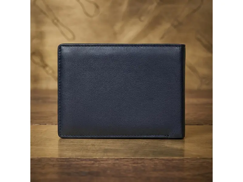 Чоловічий портмоне натуральна шкіра Cortina 5014 nero Чорне 12,5x9,5 см TONY PEROTTI acs0032473 - фото 7