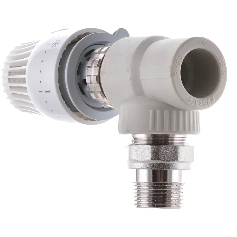 Кран термостатичний з термоголовкою кутовий Koer 25x3/4 PPR K0154.Pro KP0196 - фото 3