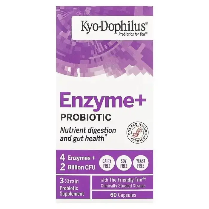 Пробіотик з ферментами Kyolic Kyo Dophilus Enzyme+Probiotic 60 капсул - фото 3