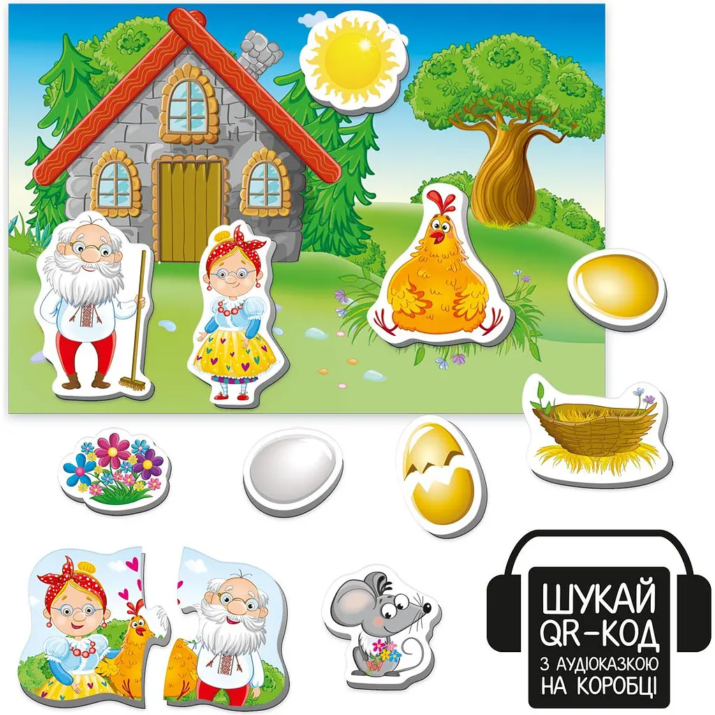 Магнітний театр Vladi Toys Казкові голоси Курочка Ряба з аудіоказкою (VT3206-39) - фото 2