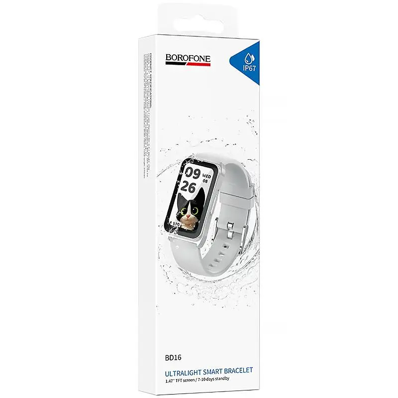 Фітнес-трекер BD16 Smart bracelet Silver Borofone teh0029239 - фото 2