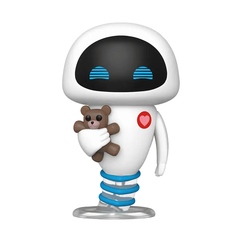 Фигурка Funko Pop Валл-и Ева с плюшевым мишкой WALL-E Eve with Teddy Bear 10 см FP W E 1531 - фото 2