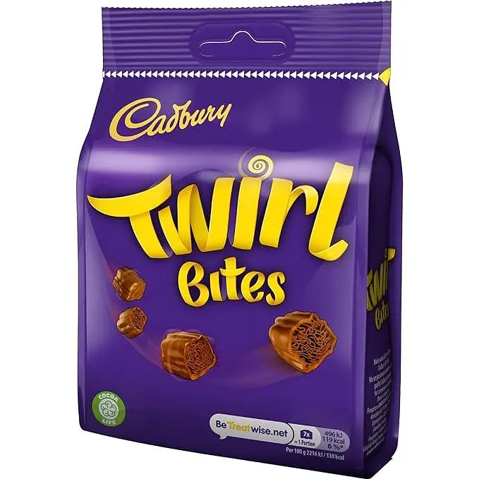 Шоколадні цукерки Cadbury Twirl Bites, 109г - фото 4
