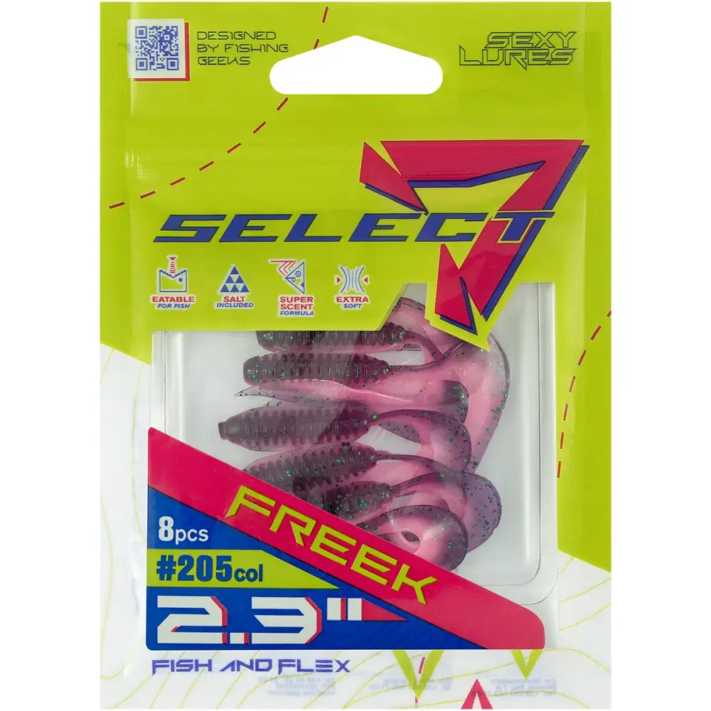 Силікон Select Freek 2.3" 206 FE (8 шт/уп) - фото 2
