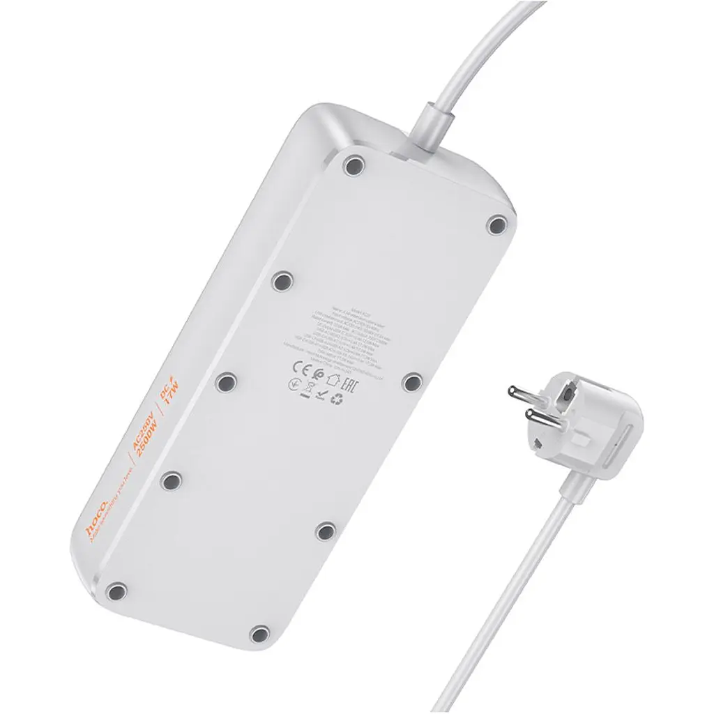 Мережевий фільтр Hoco AC21 Sunlight Black [128370] - фото 4