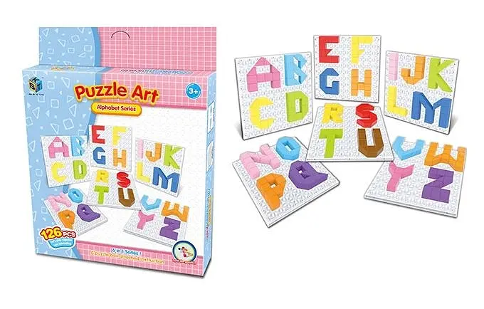 Пазл-мозаїка Same Toy Puzzle Art Alphabet series, 126 елементів (5990-3Ut) - фото 2