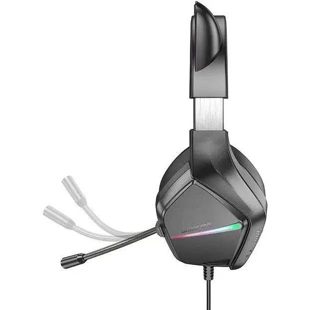 Наушники накладные Borofone Bo106 игровые с ушками и LED подсветкой elf cat - фото 2