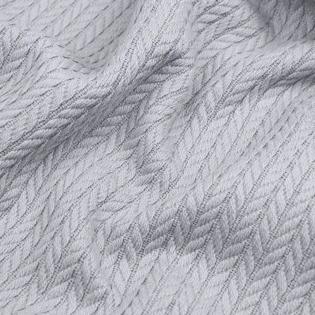 Плед покривало Cosas Smoky Knitted Braid 240х260 см косичка (Blanket_09Smoky_KnittedBraid_240x260) - фото 4