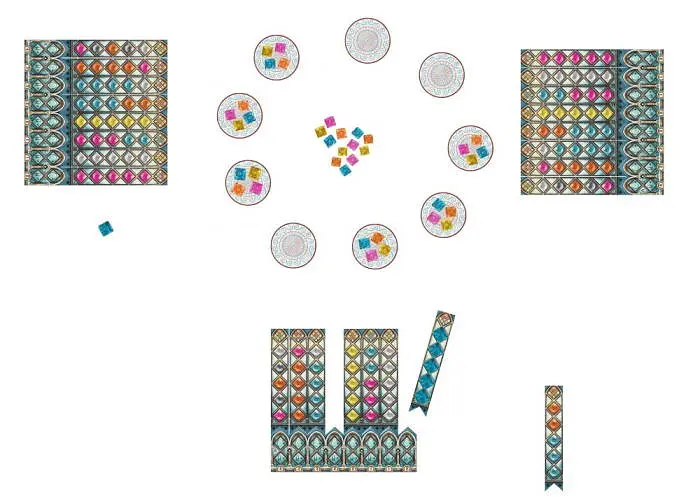 Настільна гра Plan B Games Азул: Вітражі Сінтри (Azul: Stained Glass of Sintra) (укр.) (NMG60011UA) - фото 4