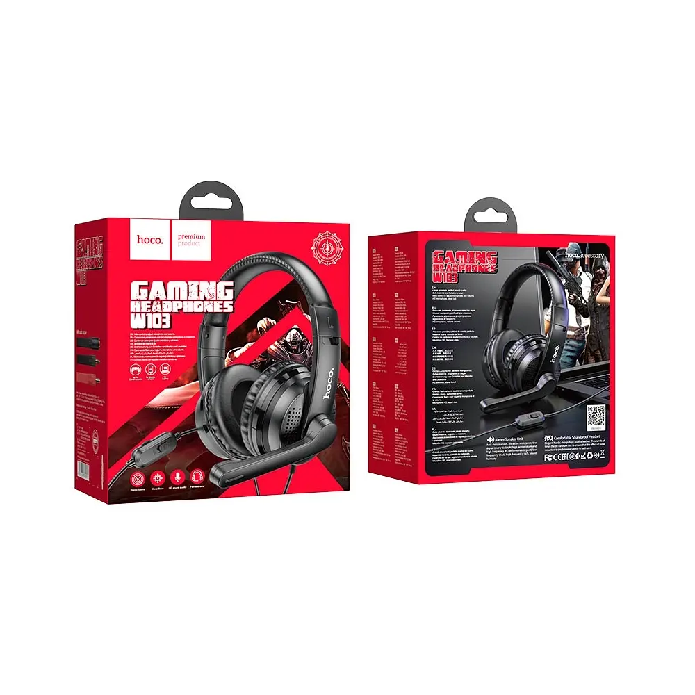 Игровые Наушники Hoco W103 Magic Красный - фото 4