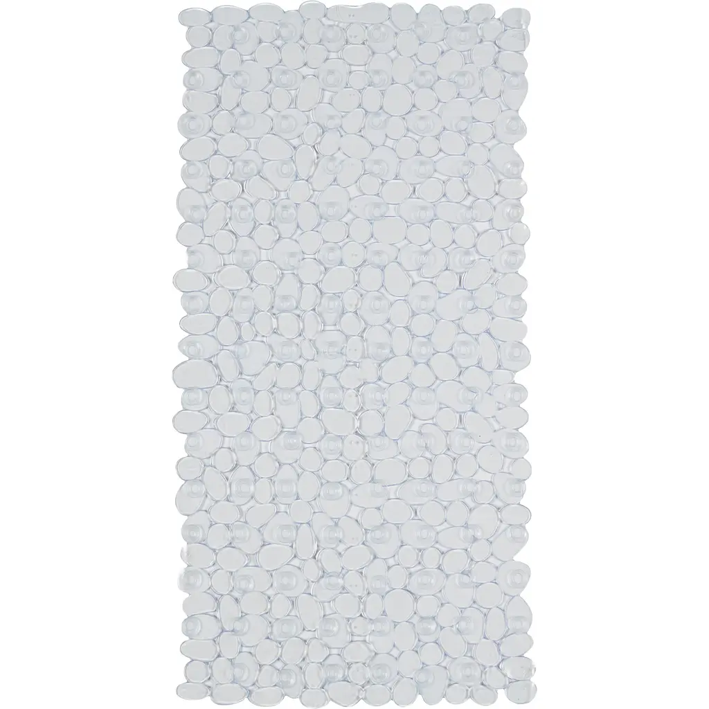 Килимок для ванної Eco Fabric Галька 68х34 см прозоро-білий (6834-001) - фото 2