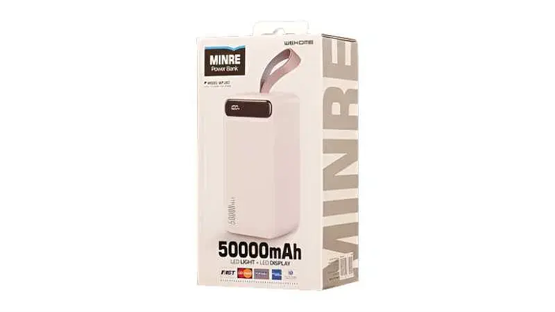 Зовнішній акумулятор Power bank WK WP-283 50000mAh (Білий) - фото 3