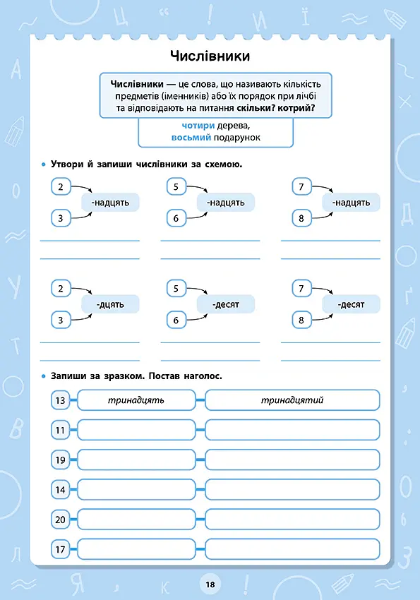 Великий тренажер. 3–4 клас. Частини мови - Олена Собчук - фото 2
