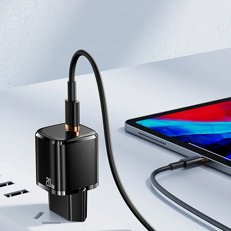 МЗП Usams US-CC124 T36 20W Super Si (1USB-C) Чорний - фото 4