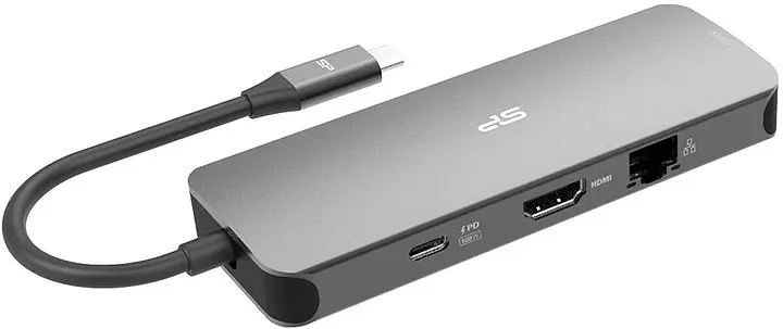 Док-станція - хаб Usb-C Silicon Power 8-in-1 SR30 Docking Station - фото 3