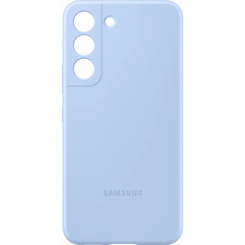 Оригінальний силіконовий чохол Samsung Silicone Cover для Samsung Galaxy S22 Plus (S906) EF-PS906TLEGRU Artic Blue - фото 4