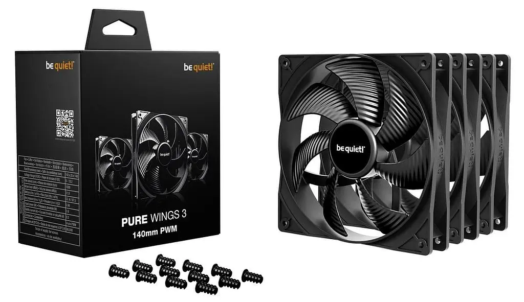 Комплект вентиляторів be quiet! PURE WINGS 3 140mm PWM 3 шт (BL139) - фото 7