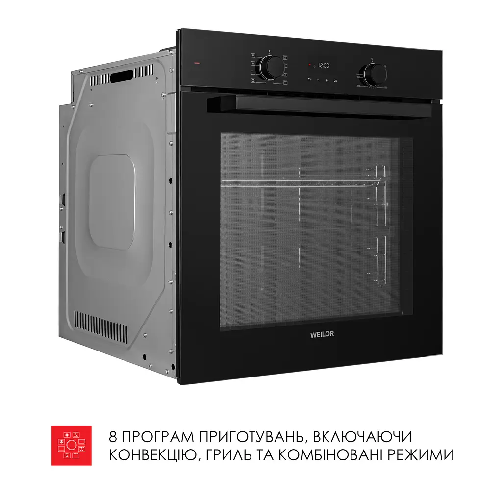 Духова шафа електрична WEILOR FDO6F82BK - фото 9