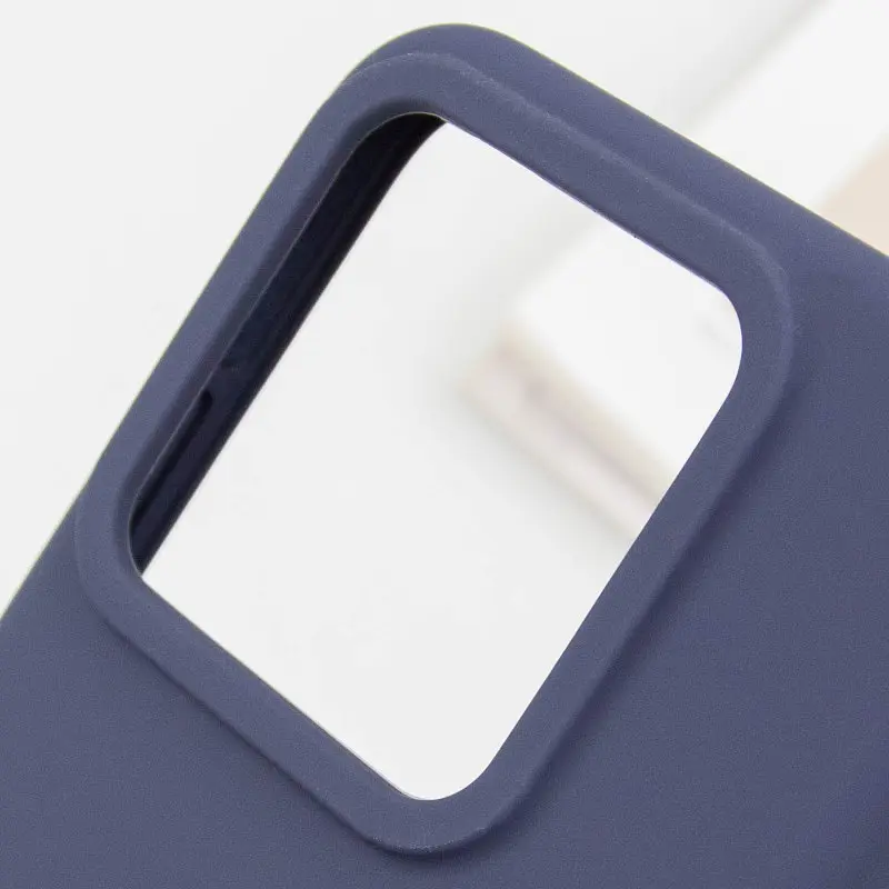 Чехол Silicone Cover Lakshmi (AAA) для Xiaomi 13T / 13T Pro Темно-синий / Midnight blue - фото 6