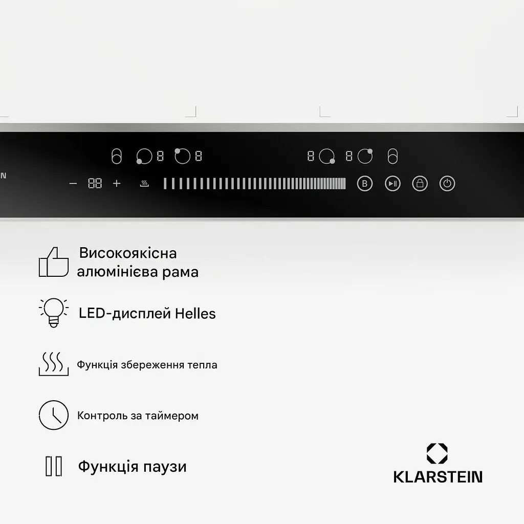 Индукционная плита Klarstein DualTone Flex 59см (10046721) - фото 5