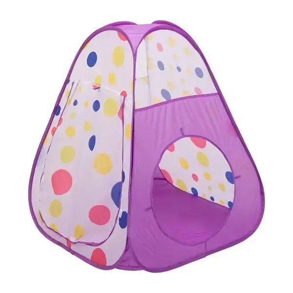 Намет дитячий ігровий LUGI HP-S-4NDV з тунелем та басейном для кульок бузковий - фото 4