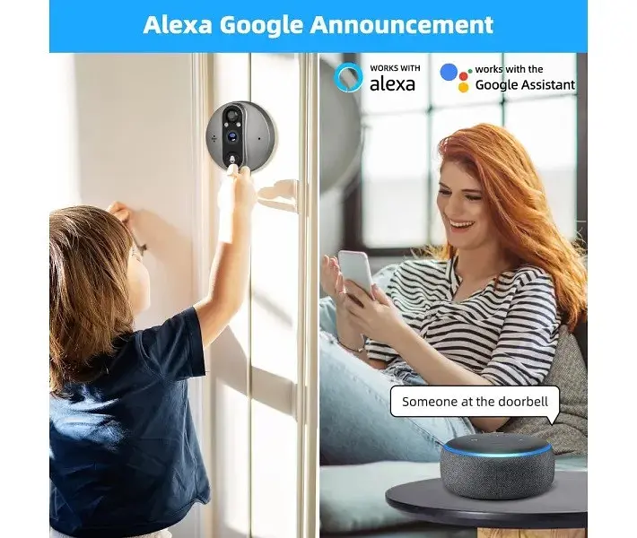 Бездротовий домофон - розумний відеодзвінок TUYA Door Bell Eye RH-PD8A - фото 7