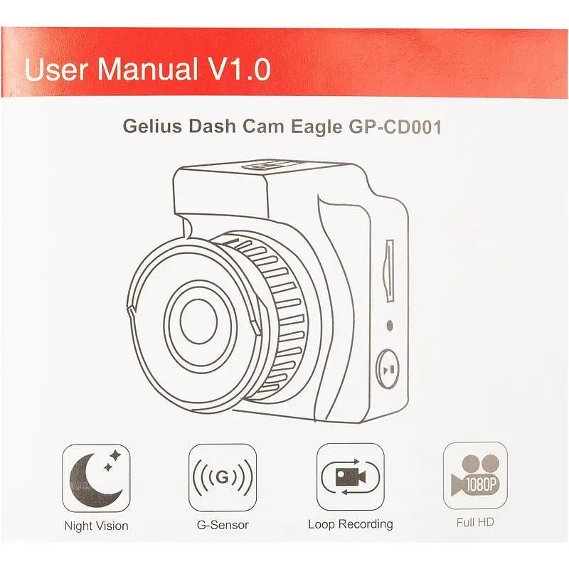 Автомобільний відеореєстратор Gelius Dash Cam Eagle GP-CD001 Black - фото 5