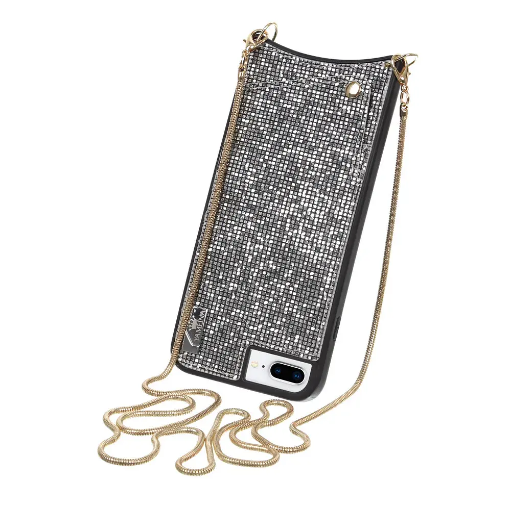 Чехол Becover Glitter Wallet для iPhone 6 Plus/6s Plus/7 Plus/8 Plus Silver (703612) - фото 2