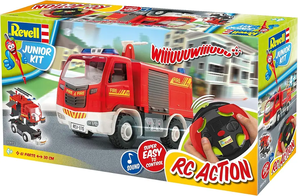 Машинка Revell Control RC Fire Truck на управлении красная 00970 - фото 7