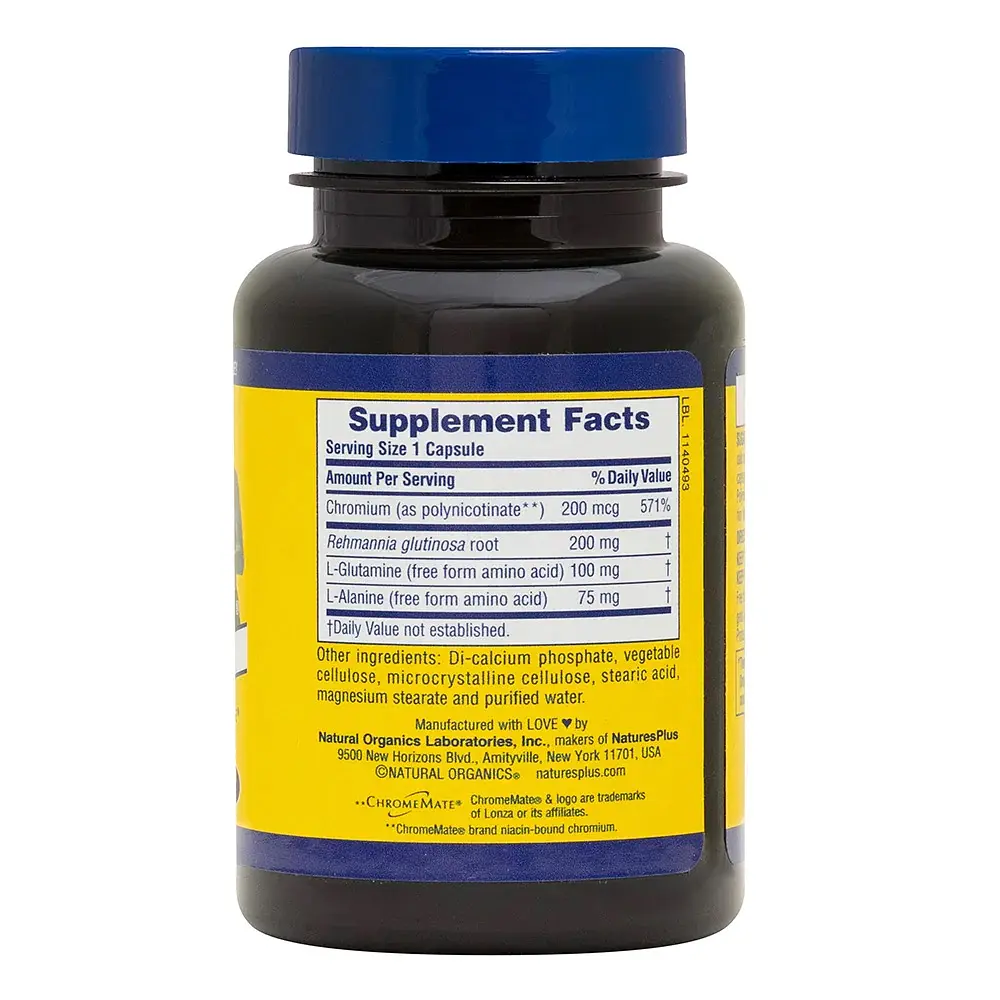 Витамины и минералы Natures Plus Sugar Control 60 капсул - фото 2