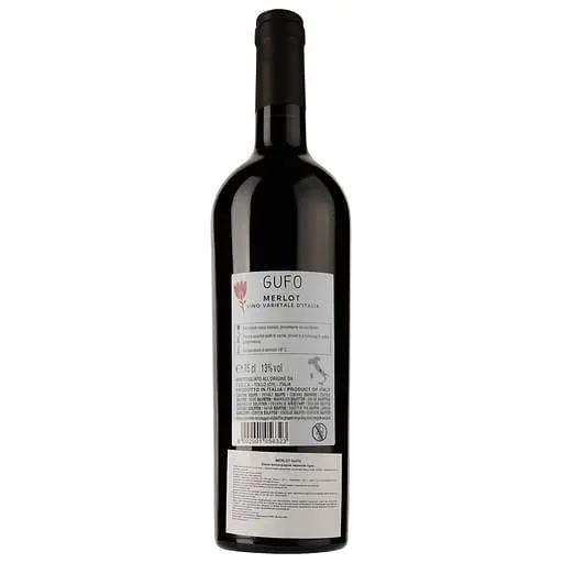 Вино Gufo Merlot, красное, сухое, 0,75 л - фото 2