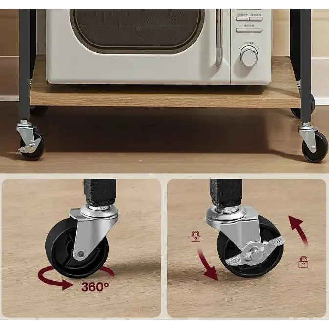 Стеллаж Leobert Dash на колесах в стиле Loft натуральный - фото 4