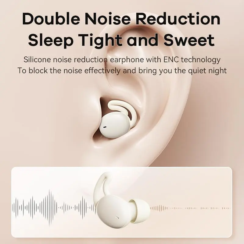 Бездротові навушники TWS REMAX Dreamer Series True Wireless Music Earbuds SleepBuds Z2 Black - фото 5