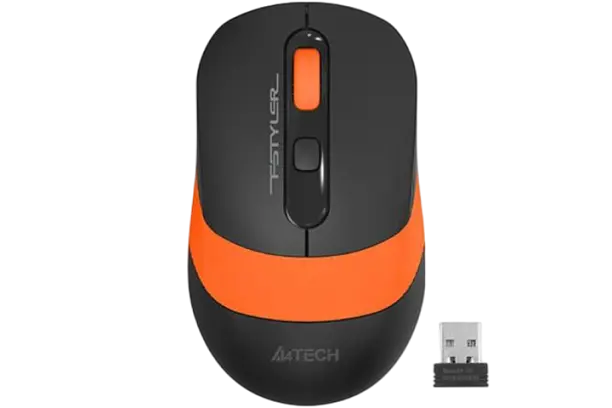 Миша бездротова A4Tech FG10 Black/Orange - фото 1