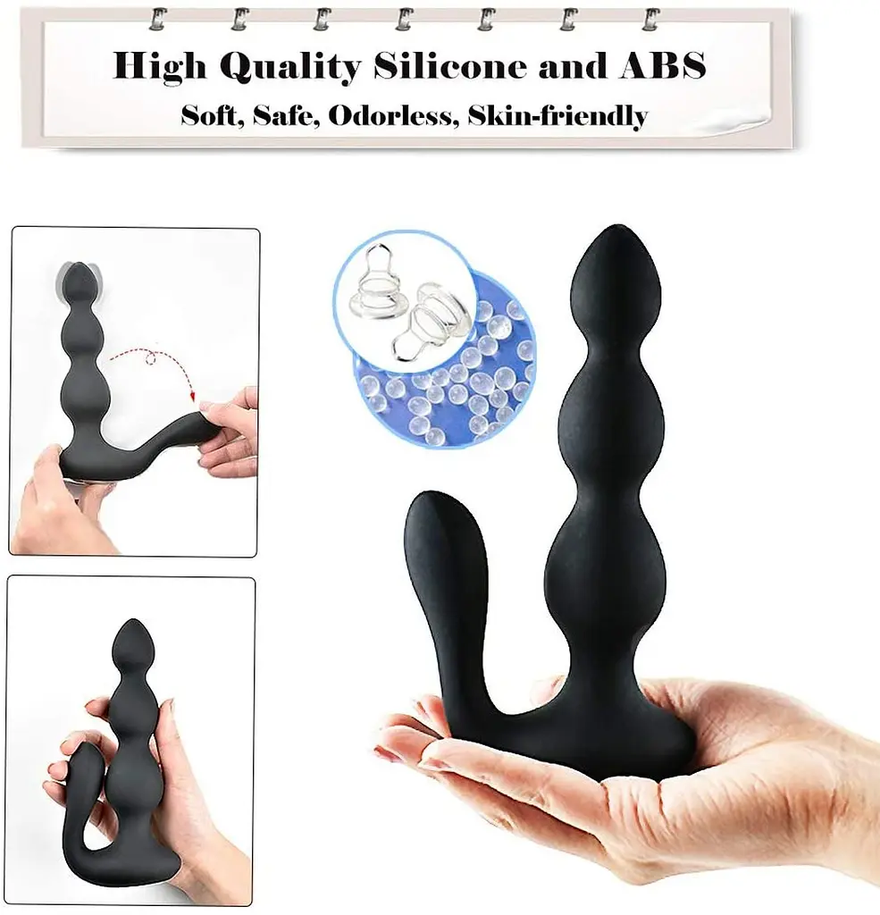 Анальний вібратор B-Series Cute Anal Beads - фото 9