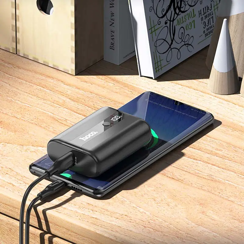 Портативний ЗП Power Bank Hoco Q3 Pro 22.5W+PD20W 10000 mAh Black - фото 5