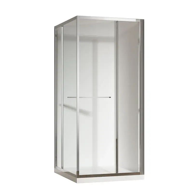 Душова кабіна без піддону Koer Sr SC09-90x90x200-R-TR-01 прозоре скло Easy Clean 6мм Хром KR5770, Хром, прозорий, хром