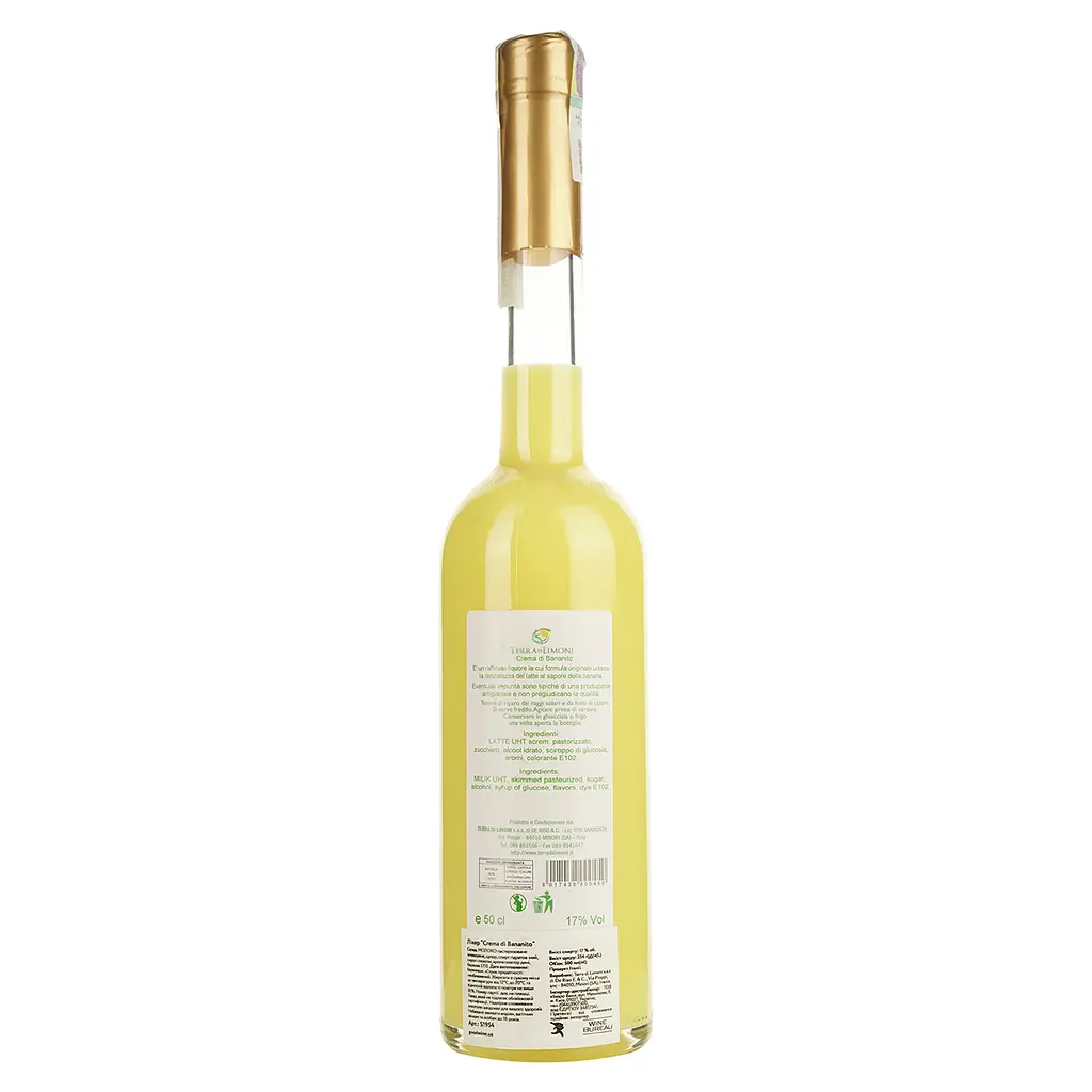 Лікер Terra di Limoni Crema di Bananito 17% 0.5 л - фото 2