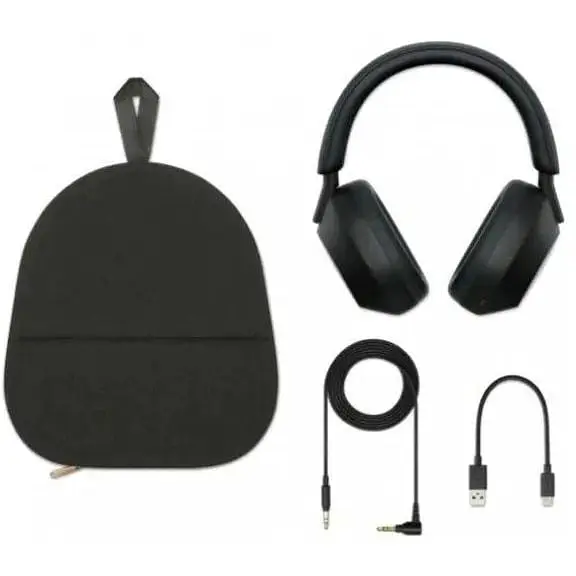 Беспроводные полноразмерные наушники Sony WH-1000XM5 черные WH-1000XM5 - фото 4