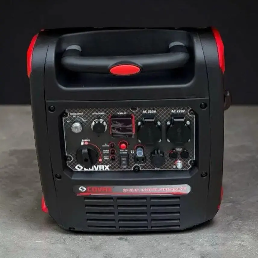 Інверторний двопаливний генератор-валіза COVAX CG7800i (5.5-6.0 кВт) з Дисплеєм, Електростартером, Колесами та Пультом - фото 4