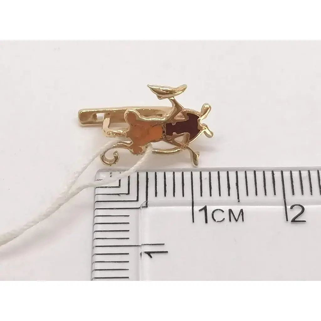 Золоті сережки Tango з емаллю. 400227Е - фото 4