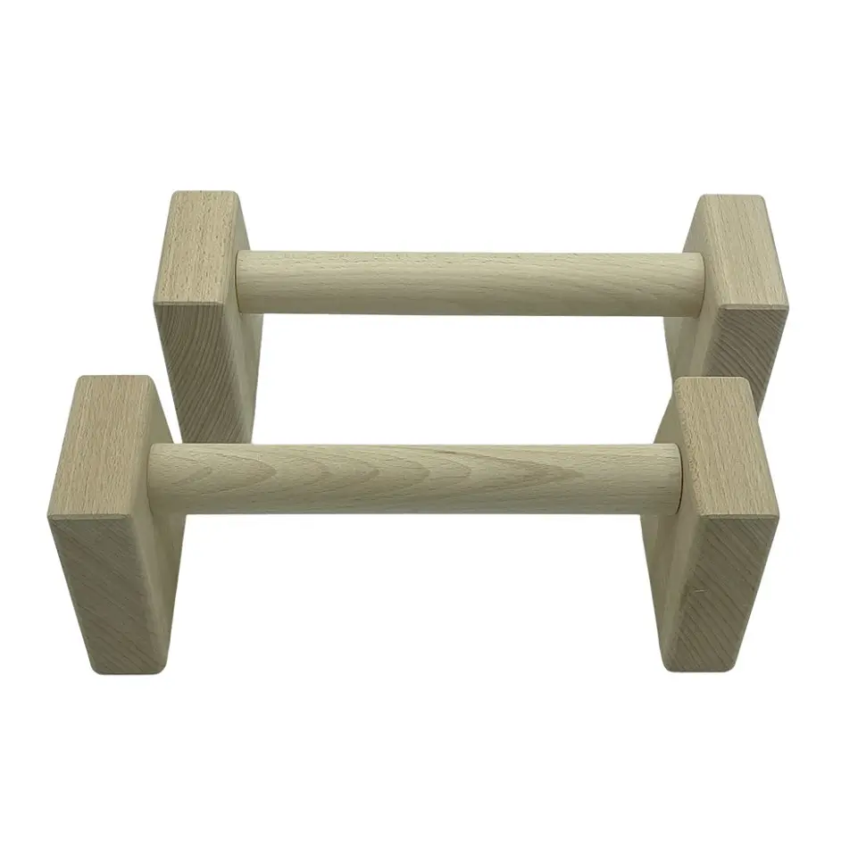 Паралетси, упори для віджимання дерев'яні Wood Gym Push Up NE-WD-30 з бука 30 см 2 шт - фото 3