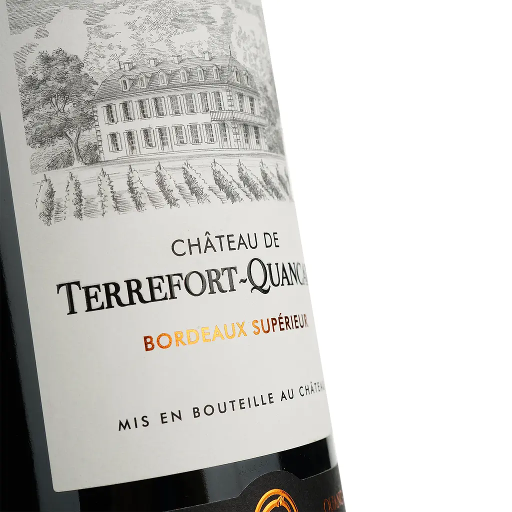 Вино Cheval Quancard Chateau de Terrefort-Quancard Bordeaux Superieur AOC, красное, сухое, 11-14,5%, 0,75 л - фото 5