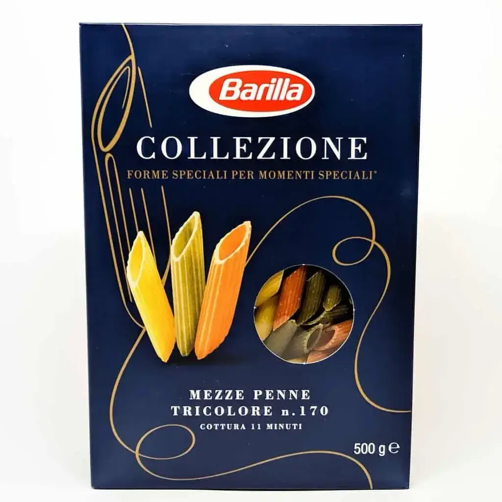 Макарони Barilla Mezze Penne Tricolore № 170 500 г.