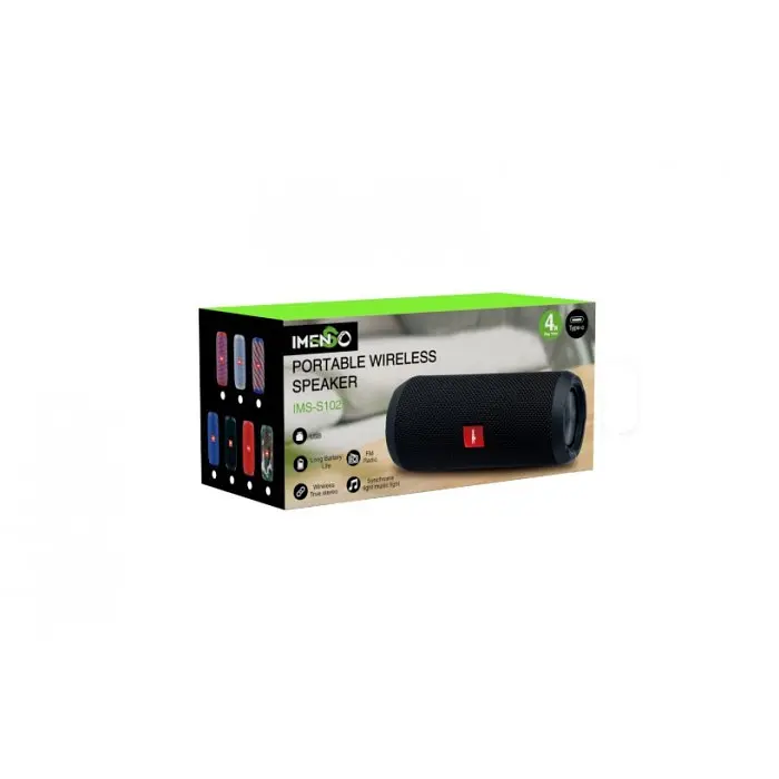 Портативна басова колонка з RGB-підсвіткою Bluetooth IMENSO IMS-S1025 Чорна - фото 2